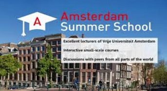 VU Amsterdam Summer School Scholarship for International Students in Netherlands, 2018