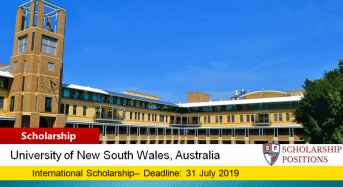 UNSW Business School International Pathways Award in Australia, 2019
