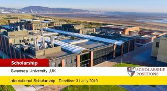 College of Science international awards at Swansea University in UK, 2019-2020