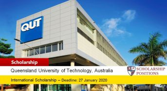 QUT International Merit Scholarship in Australia, 2020