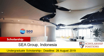 SEA Undergraduate Scholarship in Indonesia, 2019