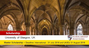 University of Glasgow FINTECH Scholarships for UK/EU and International Students in UK