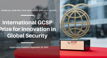 International GCSP Prize for Innovation in Global Security in Switzerland