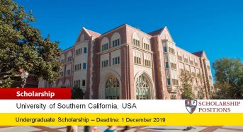 USC National Merit Presidential Scholarship in the USA, 2020