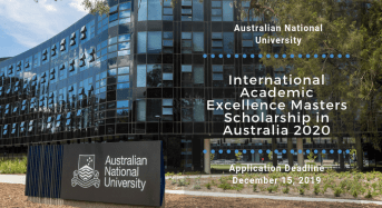 ANU College of Arts and Social Sciences International Academic Excellence masters programme 2020