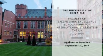Faculty of Engineering Excellence funding for International Students in the UK 2019-2020