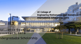 UC College of Engineering Mathematics and Statistics STAR International Scholarship, 2020