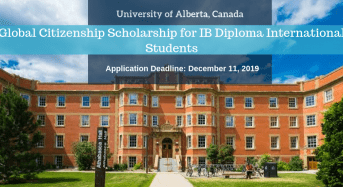 University of Alberta Global Citizenship funding for IB Diploma International Students