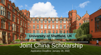 Joint China Scholarship at the University of Sheffield, UK