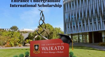 Entrance Undergraduate International Scholarship at University of Waikato in New Zealand, 2020