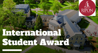 International Student Award at Ripon College, USA