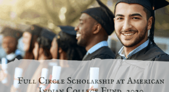 Full Circle Scholarship at American Indian College Fund, 2020