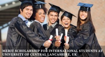 Merit funding for International Students at University of Central Lancashire, UK