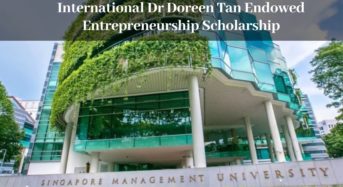 International Dr Doreen Tan Endowed Entrepreneurship Scholarship at Singapore Management University