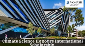Climate Science Honours International Scholarship at Monash University in Australia, 2020