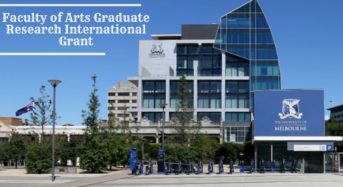 Faculty of Arts Graduate Research International Grant at University of Melbourne, 2020