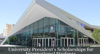 UniSA University President’s Scholarships (UPS) for International Students in Australia, 2020