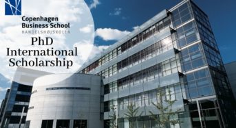 Copenhagen Business School PhD International Scholarship in History of Nordic Civil Society, Denmark