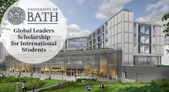 Global Leaders funding for International Students at University of Bath in UK, 2020