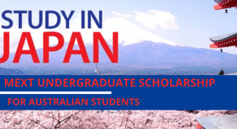 Japanese Government MEXT Undergraduate financing for Australian Students in Japan