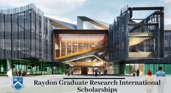 Raydon Graduate Research international awards at Monash University in Australia, 2020