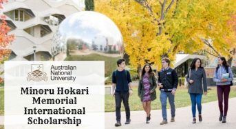 ANU Minoru Hokari Memorial International Scholarship in Australia, 2020