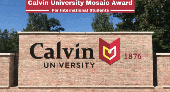Calvin University Mosaic Award for International Students, USA