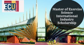 ECU Master of Exercise Science International Industry Scholarship in Australia, 2020