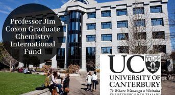 UC Professor Jim Coxon Graduate Chemistry International Fund in New Zealand, 2020