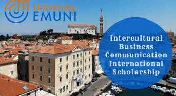 EMUNI University Master Degree in Intercultural Business Communication International Scholarship, Slovenia