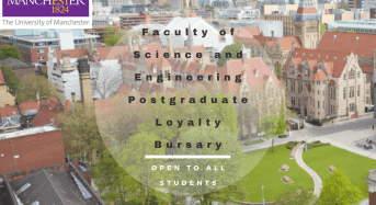 Faculty of Science and Engineering International Postgraduate Loyalty Bursary in UK