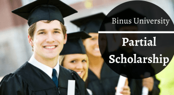partial award at Binus University, Indonesia