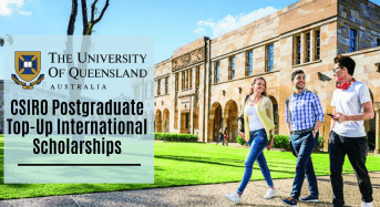 CSIRO Postgraduate Top-Upinternational awards at University of Queensland in Australia, 2020