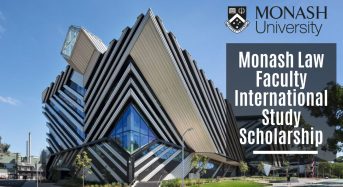 Monash Law Faculty International Study Scholarships in Australia, 2020