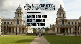 Greenwich Faculty of Liberal Arts & Sciences MPhil and PhD international awards in UK, 2020