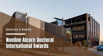 Noeline Alcorn Doctoral International Awards at University of Waikato in New Zealand, 2020