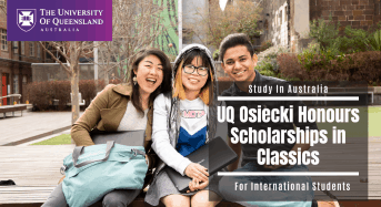 UQ Osiecki Honours Scholarships in Classics for International Students, Australia