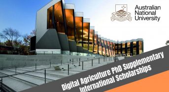 ANU Digital Agriculture PhD Supplementary international awards in Australia, 2020
