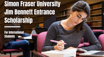 Jim Bennett Entrance International Scholarship in Canada