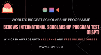 660 Berows international awards Program Test (BISPT) in India, 2021