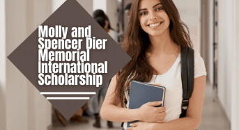 Molly and Spencer Dier Memorial International Scholarship at University of Alberta, Canada