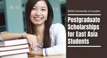 SOAS University of London postgraduate placements for East Asia Students, UK