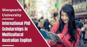 Macquarie University International PhD Positionsin Multicultural Australian English