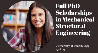 UTS Full PhD Positionsin Mechanical-StructuralEngineering, Australia