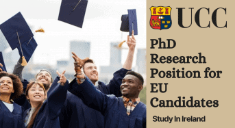 University College Cork PhD Research Position for EU Candidates in Ireland