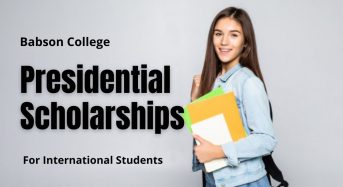 Presidential Scholarships for International Students at Babson College, USA