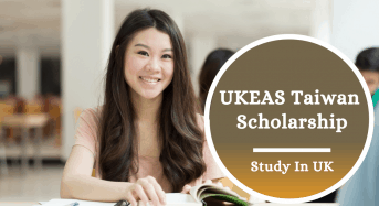 UKEAS Taiwan Scholarship in the UK, 2021