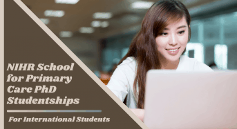 NIHR School for Primary Care PhD International Studentships in UK