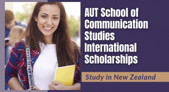 AUT School of Communication Studies International Scholarships in New Zealand