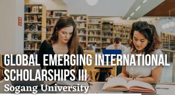 Global Emerging Scholarships III at Sogang University, South Korea